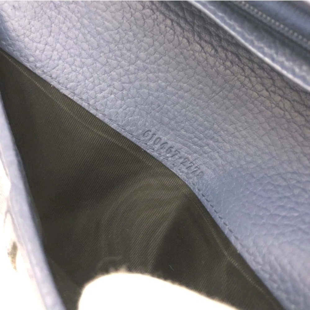 GUCCI Interlocking G Leather Long Bifold Wallet Black - Picture 8 of 8